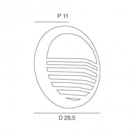 Aplique de pared exterior Nautilus