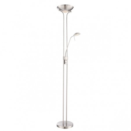 Floor lamp LED nickel (adjustable)