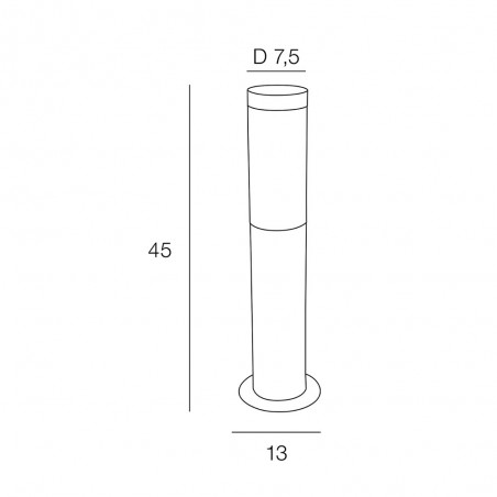 Outdoor Bollard Lamp Davis