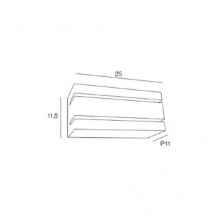 Aplique de exterior galvanizado Vidar