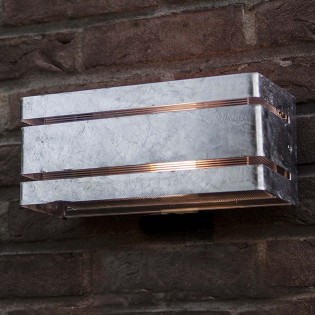 Outdoor Galvanised Wall Lamp Vidar
