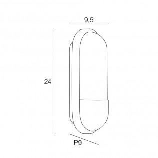 Aplique de pared exterior Soder