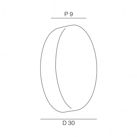 Plafón de techo Hudson Circular (2 luces)