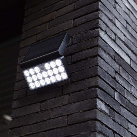Solar LED wall light with motion sensor Tuda (10W)