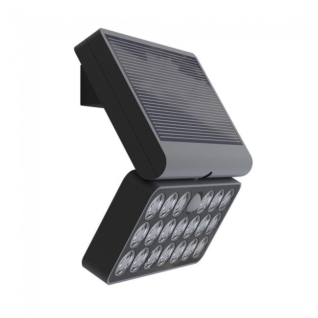 Solar LED wall light with motion sensor Tuda (10W)