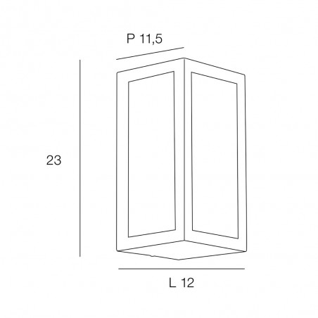 Aplique de pared exterior Toscane