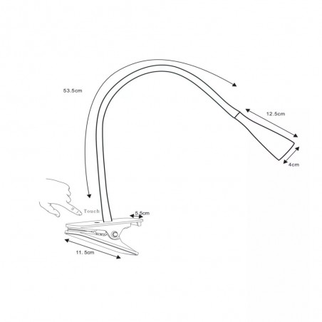 Flexo con pinza LED Zozy (4W)