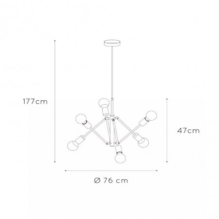 Chandelier Lester (6 lights)