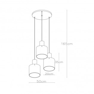 Cluster Pendant Lamp Toledo (3 lights)