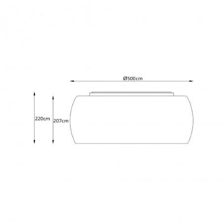 Ceiling Flush Light Pearl (6 lights)