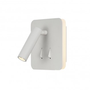 Aplique LED con lector Cayman (3+6W)