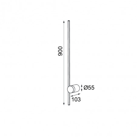 Aplique LED orientable Tobago (9W)