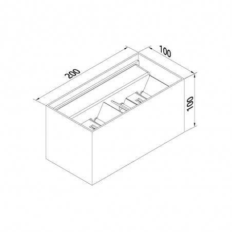 Aplique LED de exterior Davos Double (4x6W - 3000ºK)