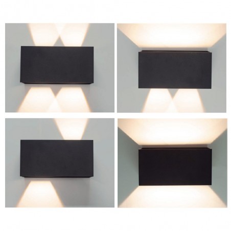 Aplique LED de exterior Davos Double (4x6W - 3000ºK)