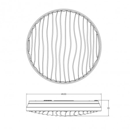 LED Ceiling Flush Light Silvy (40W)