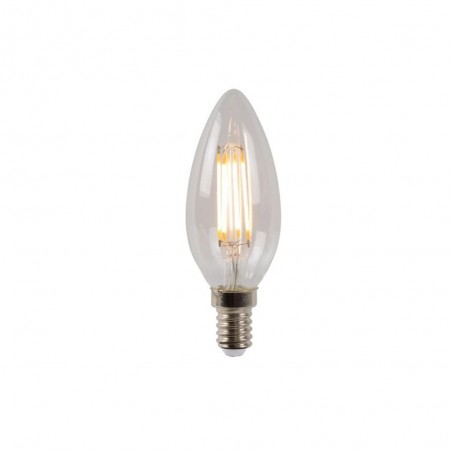 Bombilla filamentos LED E27 Transparente C35 (4W)