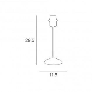 Base para lámpara de sobremesa Luna (E27)