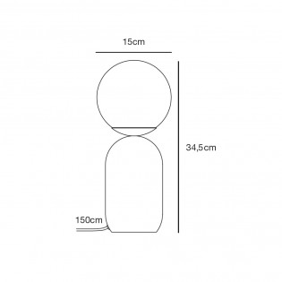 Lámpara de mesa Notti