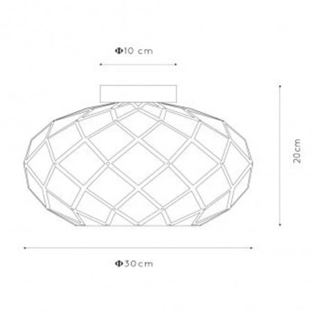 Plafón de techo Wolfram