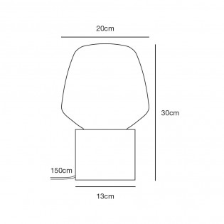 Table Lamp Christina Concrete