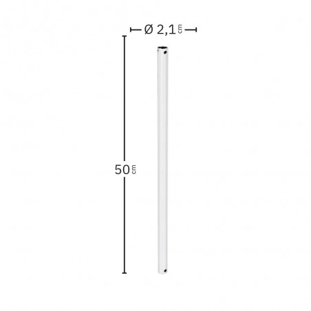 Tija de extensión para ventiladores (2,10 cm.)