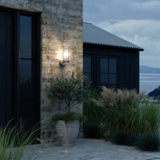 Aplique de pared exterior Linton Galvanizado