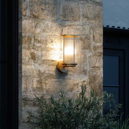Aplique de pared exterior Linton Latón