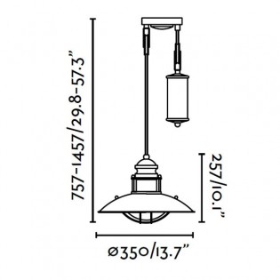 Rustikale WINCH -Stablampe