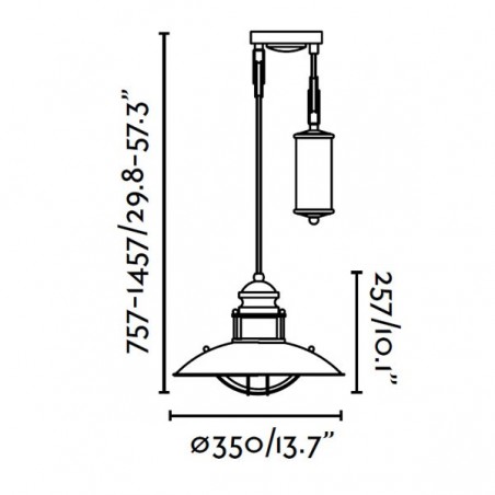 Rustikale WINCH -Stablampe