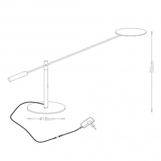 Lámpara de mesa LED Anselmo (9W)