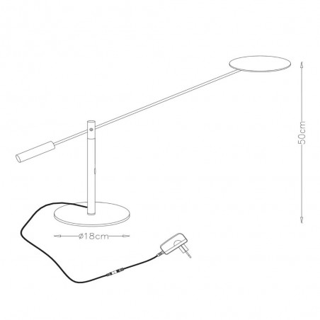 Lámpara de mesa LED Anselmo (9W)