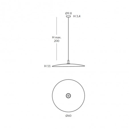 Lámpara colgante LED Illa II (10W)