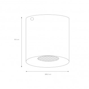 Ceiling Flush Light Bodi Round