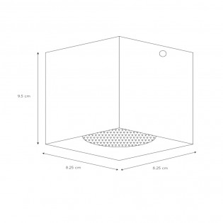 Ceiling Flush Light Bodi Square