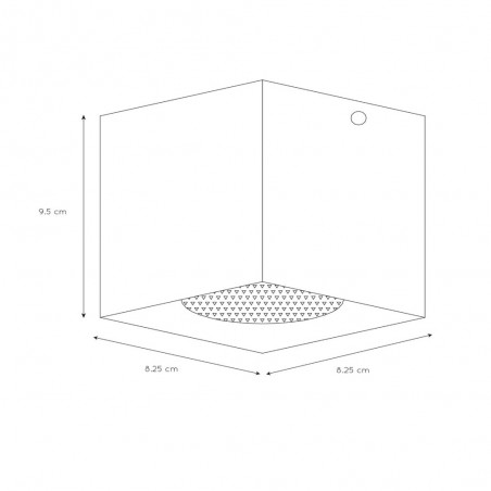 Ceiling Flush Light Bodi Square