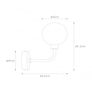 Aplique de pared para baños Berend