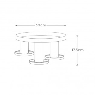 Plafón de techo Anaka (3 luces)