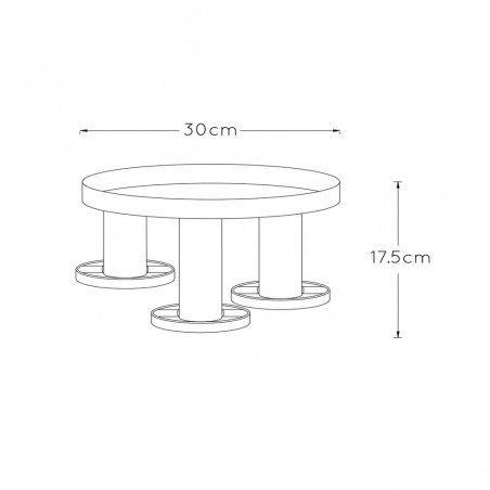 Plafón de techo Anaka (3 luces)