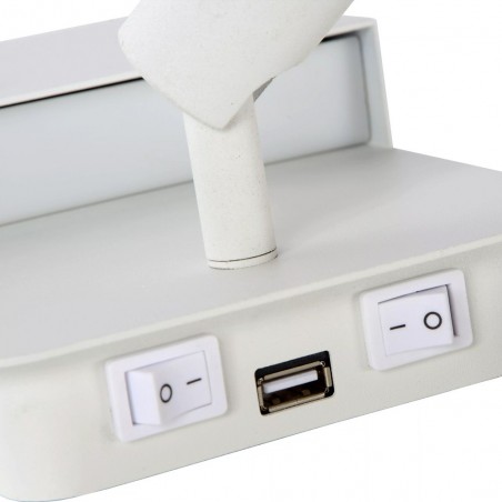 Aplique con lector LED y USB Boxer (10+3W)
