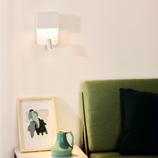 Aplique con lector LED y USB Boxer (10+3W)