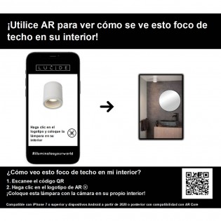 Foco de techo para baños Aven Round