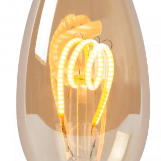 Bombilla filamentos LED E14 Ámbar (3W)