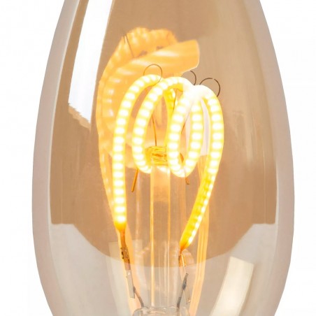 Bombilla filamentos LED E14 Ámbar (3W)