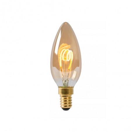 Bombilla filamentos LED E14 Ámbar (3W)