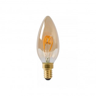 Bombilla filamentos LED E14 Ámbar (3W)