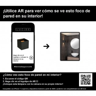 Aplique de pared exterior LED Axi Square (2x3W)