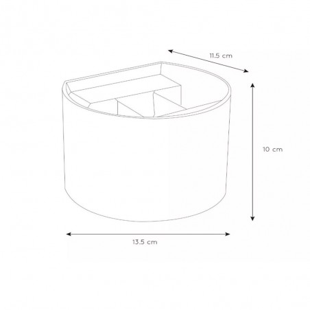 Aplique de pared exterior LED Axi Round (2x3W)