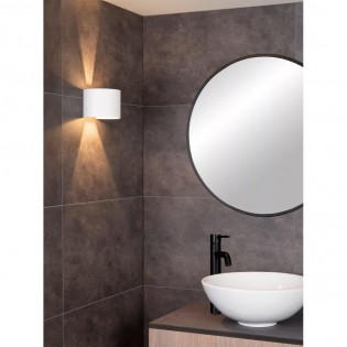 Aplique de pared exterior LED Axi Round (2x3W)