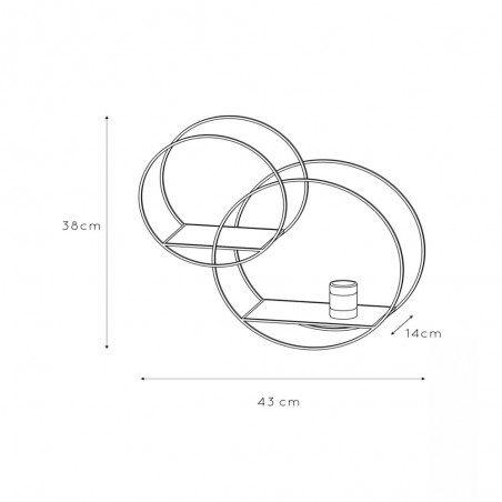 Aplique de pared Circle