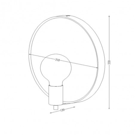 Aplique de pared Reflex